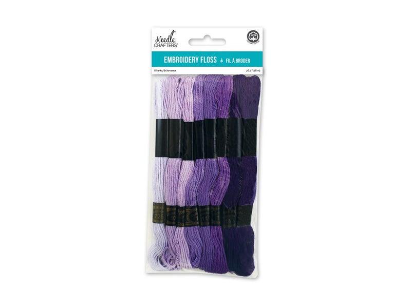 Needlecrafters NC162G Cotton Embroidery Floss, 8m, Purple